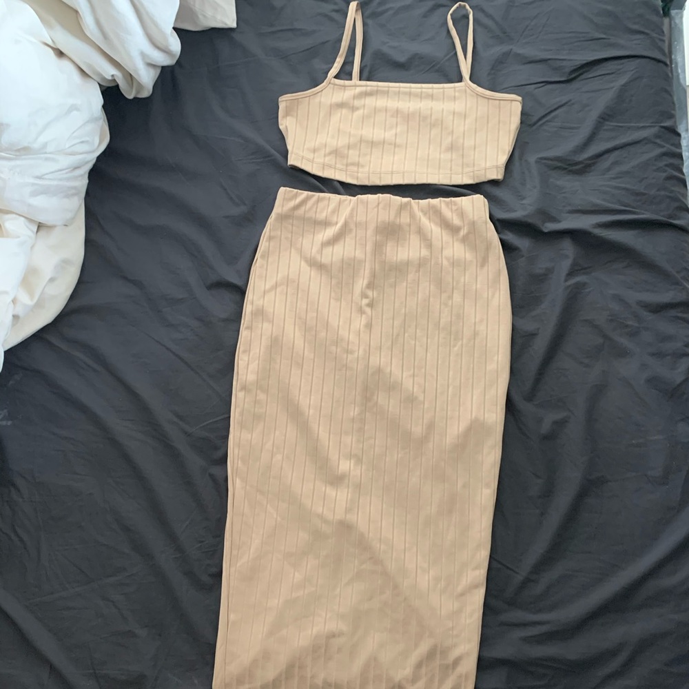 Topshop skirt bralette set